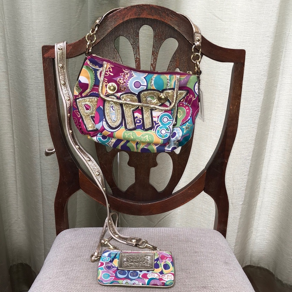 Limited edition Coach Poppy purse